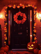 Abeja G40 Orange Replacement Bulbs,G40 Halloween Globe Light Bulbs, 5W Incandescent Glass Bulbs for Indoor Outdoor Patio String Lights,C7/E12 Base, 25 Pack