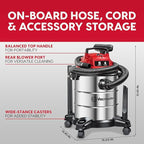 Vacmaster 5-Gallon* 4 Peak HP Stainless Steel Wet/Dry Vacuum – VOC508S 1101