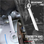 HITORK 19 Piece Metric Combination Wrench Set (6–24mm) Cr-V Steel Mirror Chrome Finish 12-Point Box End, 15° Offset, Roll-Up Pouch – Durable Open End Wrench Set for Home, Garage & Auto Repair