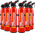 Fire Extinguisher for Home - 6pack Car Fire Extinguisher with Wall Mount, Small A B C K Fire Extinguisher, Water-Based Fire Extinguishers for Car/House/Kitchen/Truck/Marine/Boat/Vehicle/utv/rv