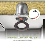 ASD Retrofit LED Recessed Lighting 4 Inch | 9W 700 Lm Wet Rated Dimmable Ceiling Downlights | 2700K-5000K Adjustable CRI90 Bronze Room Recessed Light Fixtures | LED Can Lights, UL