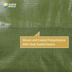 GUARD SHIELD Heavy Duty Tarp 6x8 Feet Green Multi Purpose Thick Waterproof Poly Tarp Cover 10mil