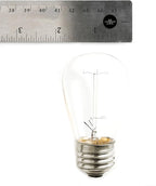 Hometown Evolution, Inc. E26 Commercial String Lights with 16 Gauge Wire (24 Foot 12 Socket, S14 Lantern Edison 11 Watt Bulbs)