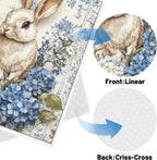 Vintage Swedish Dishcloths for Kitchen, 6PCS Flower Blue Peacock Swedish Dish Cloths Gift Set, Reusable Absorbent Cellulose Sponge Dish Towel for Home Cleaning(7.8 X 7 Inches)