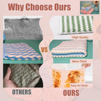 Microfiber Cleaning Cloth,12 Pack 12"x12" Dish Towels for Kitchen,Fast Drying Dish Rags for Washing Dishes, Wash Cloths Super Absorbent Lint Free Kitchen Towels for Limpiar House and Keeping