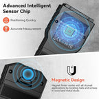 Stud Finder, Preciva Wall Scanner-8 in 1 Multifunctional Wall Detector with 6 Modes & 2 Functions for Studs, Wood, Metal, and AC Wires Detection (9V Battery Included)