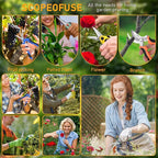 4-Pack Multifunctional Garden Scissors Set-BIDMLI Stainless Steel Pruning &Floral Shears with One-Piece Handle Blades for Tree Pruning, Flower Trimming, and Fruit Picking Tasks at Home&Garden Tool.