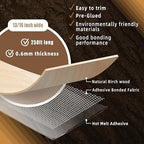 GSCIT Club Birch Edge Banding, 13/16 inch x 250ft roll of Veneer Edge Banding - Pre-glued Flexible, Real Wood Tape for Cabinet Repair & Furniture Restoration