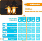12 Pack LED Edison Bulbs 40W Equivalent, 4 Watt ST19 LED Filament Bulb, 2200K Amber White, Vintage Light Bulbs for Ceiling Light Fixtures, E26 Base, 450LM, Non-dim