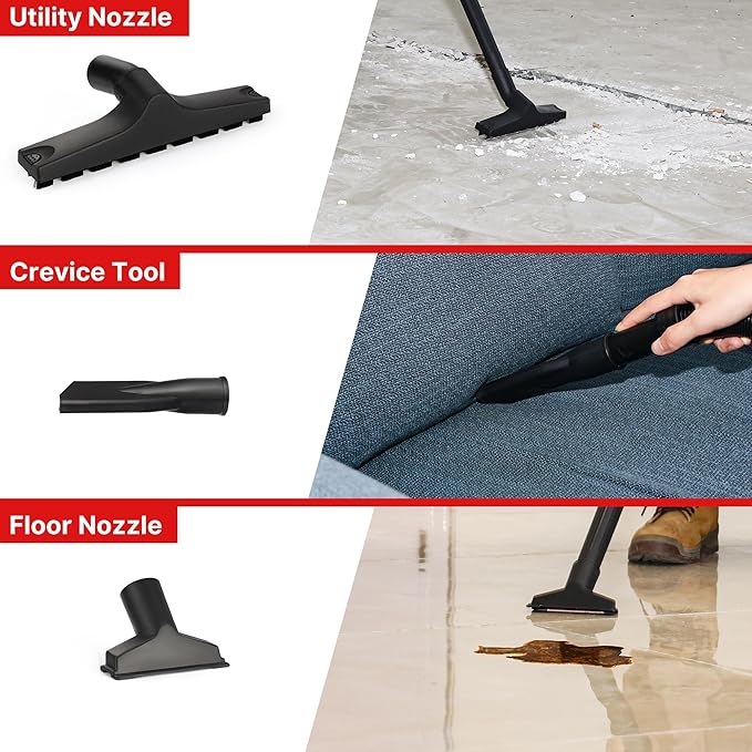 Shop-Vac 5 Gallon 4.0 HP Wet/Dry Vacuum with Blower Function, Stainless Steel Tank, Portable Shop Vacuum with Wheels, Includes Filters, Hose & Accessories, Ideal for Garage and Workshop