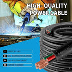 10ft 8/4 8 AWG Portable Power Cable (4 Conductor) - SOOW 600V 8 Gauge Electric Wire for Motor Leads, Portable Lights, Battery Chargers and Machinery - 4 Conductor - 10 Feet Electrical Cord