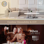 NUWATT Black 4 Inch Gimbal LED Recessed Lighting, 2700K/3000K/3500K/4000K/5000K Selectable, 630LM, Dimmable, Damp Rated, Adjustable Lens Canless Lights for Sloped Ceiling, Metal Junction Box, 6 Pack