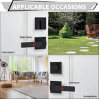 Haidms 2 Packs Black Exterior Door Lock Set with Deadbolt, Matte Black Front Door Handle and Deadbolt Set, Entry Door Locksets, Heavy Duty Zinc-alloyed Front Door Lock Set