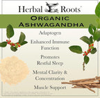 Herbal Roots Ashwagandha Capsules | Extra Strength | Ayurvedic for Overall Health for Men and Women | 60 Vegan Capsules