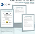 FORIOUS Black Kitchen Faucet with Pull Down Sprayer, Stainless Steel Commercial Single Handle Classic Spring Pull Out Kitchen Sink Faucet for Pot Filler, Farmhouse Camper Bar Laundry Room