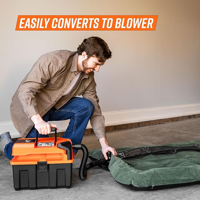 Armor All 2.5-Gallon 20V Cordless Wet Dry Vacuum with 2.0Ah Battery– DVTB202 0902