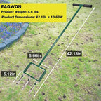 Lawn Aerator, Push Core Aerator Lawn Tool, Stainless Steel 3-Corer Hand Aeration – Manual Yard Plug Aerator for Compacted Garden Soil, Garden Care, Gardening Core Aeration Tool