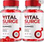 (2 Pack) Vital Surge Gummies, Vital Vita Surge Maximum Strength 1000MG Advanced Supplement Gummies, VitalSurge Mens Detox Supplement, Vitasurge Gomitas with Delicious Natural Ingredients (120 Gummies)