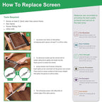 Fiberglass Window Screen Roll 84in x 100ft DIY Custom Screens Replacement Mesh for Windows Doors Patio Screens Premium Pet Proof Screen Porch Screen for Outdoor Kitchens Tree Houses Pool Houses