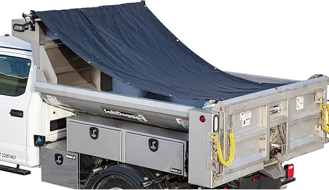Buyers Products DTR7020 Aluminum Tarp System With Mesh Tarp 7 x 20 Foot, Dump Body Tarp Kit, Dump Trailer Accessories, Dump Body Accessories