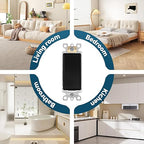 ThunderWay Matte Black Single Pole Decorator Wall Light Switch, Decorative Paddle Rocker Switch Replacement, 15A 120/277V, UL Listed for Residential Grade Applications, 20Pack