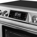 KoolMore KM-TPR-36SS 36 in. Electric Professional Range with Tilt Panel and Digital Controls, Self-Cleaning, 16300W of Power, 240V in Stainless-Steel