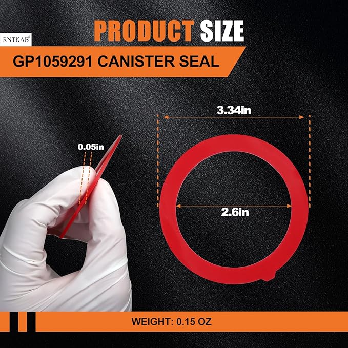 Flush Valve Seal for Kohler, 5-Pack GP1059291 Silicone Replacement for Toilet - Upgraded Leak-Proof Gasket Seal Kit Compatible with Kohler Canister, K-GP1059291