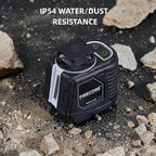 Laser Level with Tripod, Firecore 360° Self Leveling Cross Line Laser Level with Pluse Mode, Green Lazer Leveler tool for Hanging Pictures Wall Tile Construction, L-Bracket & Carry Pouch Included