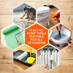 King Origin 31 Piece Paint Roller Kit, 9" & 4" Paint Rollers, Brushes, Extension Pole, Paint Trays & Accessories | Professional House Painting Supplies for Walls, Ceiling & Trim