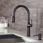 KRAUS KPF-1682ORB Sellette Single Handle Pull-Down Kitchen Faucet, Oil Rubbed Bronze