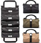 Official Legacy Tool Roll Bag - Easy to Carry 5-Pocket Roll Up Tool Bag - Durable Canvas, Rust-Proof YKK Zippers & Secure Buckle - A Loving Gift for Dads, Mechanics, Electricians & Hobbyists | Black