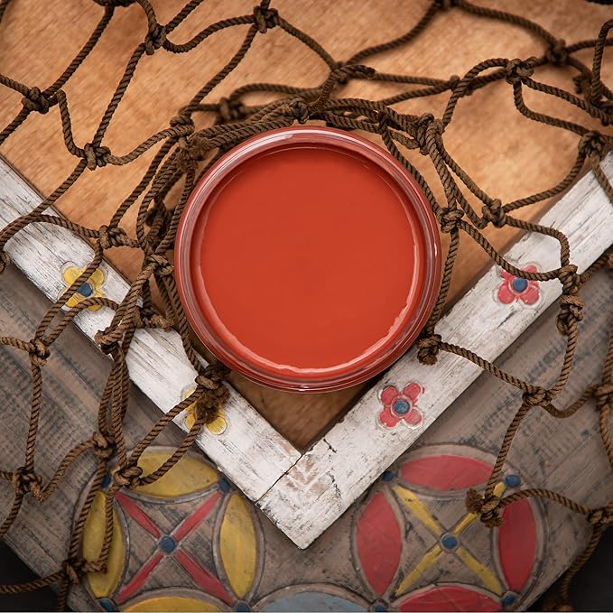 Dixie Belle Paint Company Chalk Finish Furniture Paint - Rusty Nail (4oz) - Matte Burnt Orange Chic Chalk Mineral DIY Furniture Paint