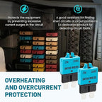 NuIth Manual Reset Mini Fuse Circuit Breakers 15A, E39 Low Profile ATO/ATC Circuit Breaker Blade Fuse 12V-32V DC 15A Re-settable Standard Blade Fuses for Car Truck RV Marine (2PCS-15A)