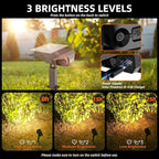 3 Brightness Modes Solar Outdoor Lights with Super Bright 40LEDs, 360 Adjustable Lighting Angle, USB Charging, Longer Working Time, Waterproof, Patio, Porch, Driveway