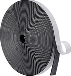 MAGZO Weather Stripping Door Seal, 1/2 Inch Wide X 1/16 Inch Thick Adhesive Foam Tape Soundproof Weatherstripping for Windows, 1 Rolls Total 33FT Black