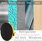 Adhesive Weather Stripping Foam Strip, Seal Gasket for Speaker, Door Insulation, Soundproofing Foam Seal Tape for Doors and Windows Shock Absorbing, Scratch-prevention（1/2 In x 1/16 In x 33Ft）