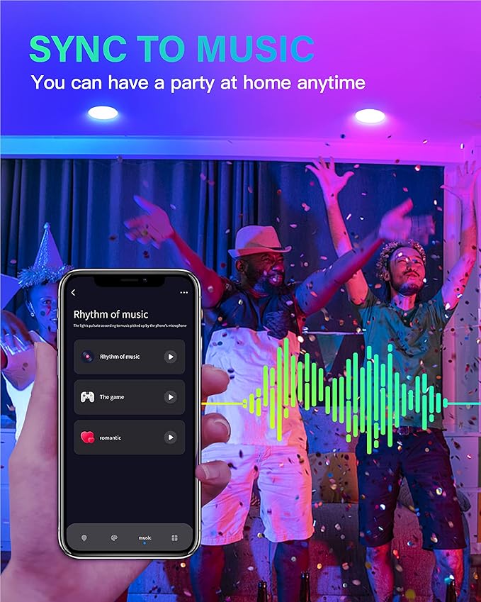 2 Pack Smart Recessed Lighting 4 Inch, Ultra-Thin LED Recessed Lighting 9W 850LM Smart Downlight with Junction Box, Compatible with Alexa/Google Assistant - ETL and Energy Star