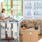 10 Pcs Cam Action White Window Sash Locks, Security Window Latches Replacement Sash Lock, Replacement Sash Lock for Horizontal Sliding Windows and Vinyl Single or Double Windows