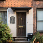 Vintage Wall Mount Mailboxes for House, Rust-Resistant Locking Mailbox with Key Locks, Galvanized Steel Outdoor Mailboxes, Bronze