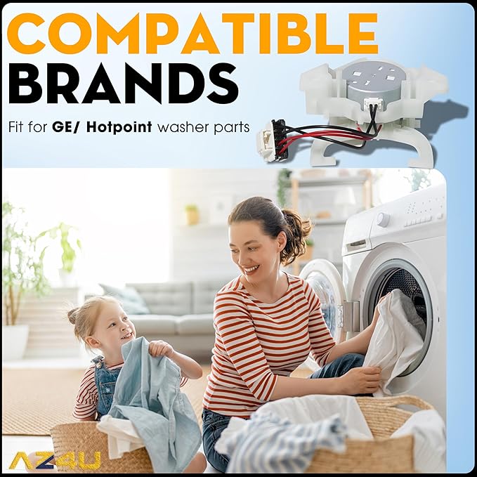 2025 New Upgraded for WH03X30517 GE Washer Mode Shifter Actuator & WH01X27538 GE Washer Belt & WH05X24185 Washing Machine Clutch & WH01X24434 Washer Spring Replaces AP7014559, WH05X25036, WH05X24435