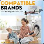 2025 New Upgraded for WH03X30517 GE Washer Mode Shifter Actuator & WH01X27538 GE Washer Belt & WH05X24185 Washing Machine Clutch & WH01X24434 Washer Spring Replaces AP7014559, WH05X25036, WH05X24435