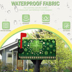 St Patrick's Day Mailbox Cover Magnetic Standard Size 18 X 21 Inch Green Shamrock Clovers Magnetic Mailbox Covers Spring Post Letter Box Cover Mailbox Wraps for Outside Garden Decor