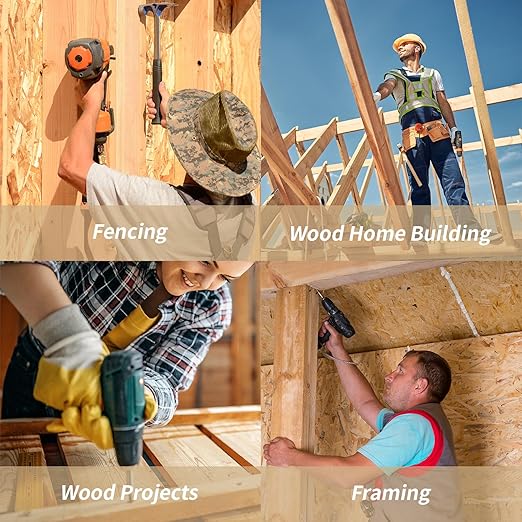 Deck Screws 2 Inch, #8 x 2 Wood Screws, 500 Pcs, Rust Resistant, Torx Exterior Screws for Structural Timber/Fence/Log, Includes T20 Bit, Yellow