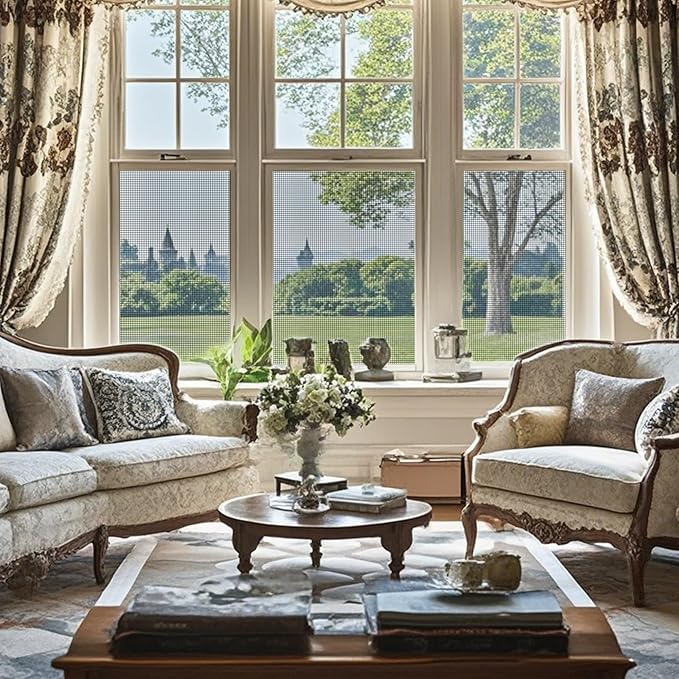 48in x 100ft Window Screen and Screen Door Mesh .Fiberglass Screen Doors for Patio and Window .for DIY Repair Or Reinstallation of Screens and Doors Black