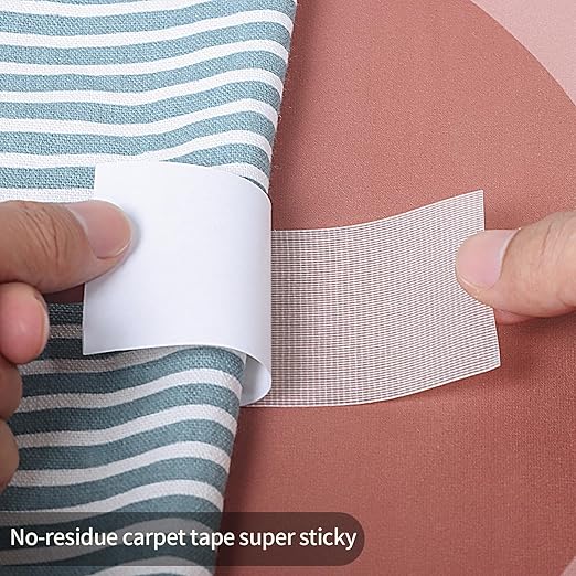 Heavy Duty Double Sided Tape Extra Strong - 1.18inx66FT Clear Mounting Tape for Office Supplies,Wall Decor,Carpet Fix, Home & School Use - Weatherproof, High Adhesive, Mesh Reinforced Tape