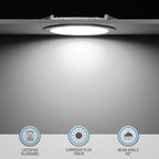 TORCHSTAR 12-Pack 4 Inch Ultra-Thin LED Recessed Lighting with J-Box, 5000K Daylight, 10W Dimmable 700lm Brightness LED Downlight, ETL & Energy Star Listed