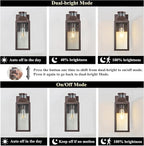 MICSIU Motion Sensor Outdoor Wall Light Fixture, 12.75 Inch Oil Rubbed Bronze Exterior Sconce Lighting, Waterproof Outside Light for House, Front Porch, Garage, Patio, Doorway