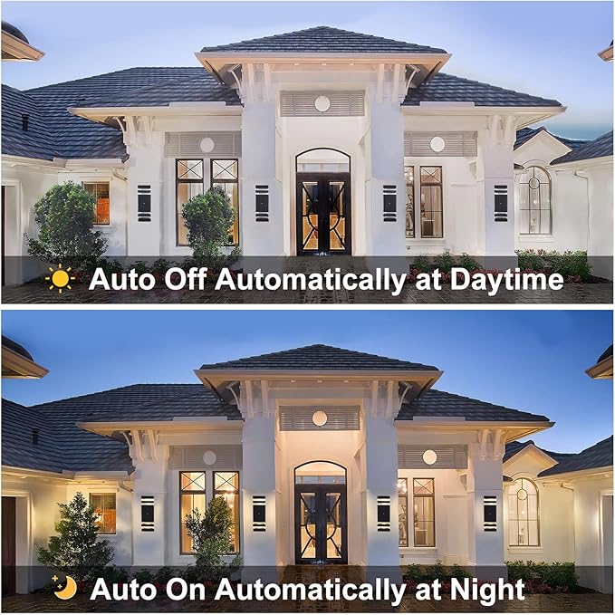 Dusk to Dawn Sensor Outdoor Wall Lights 4 Pack, Up and Down Lights Outdoor Wall Sconces, Aluminum Waterproof Outside Lights for House Porch Hallway Patio Garage