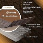 GSCIT Club Walnut Edge Banding, 1/2 inch x 100ft roll of Veneer Edge Banding - Pre-glued Flexible, Real Wood Tape for Cabinet Repair and Furniture Restoration