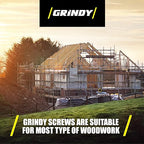 #9 x 3’’ Wood Screws by Grindy (200pack/2.5LBS) – Self-Drilling Deck Screws I Rust Resistant I Quick Drive & Fast Grip I for Cabinet, Furniture & Other Projects I T20 Star Drive I Bit Included